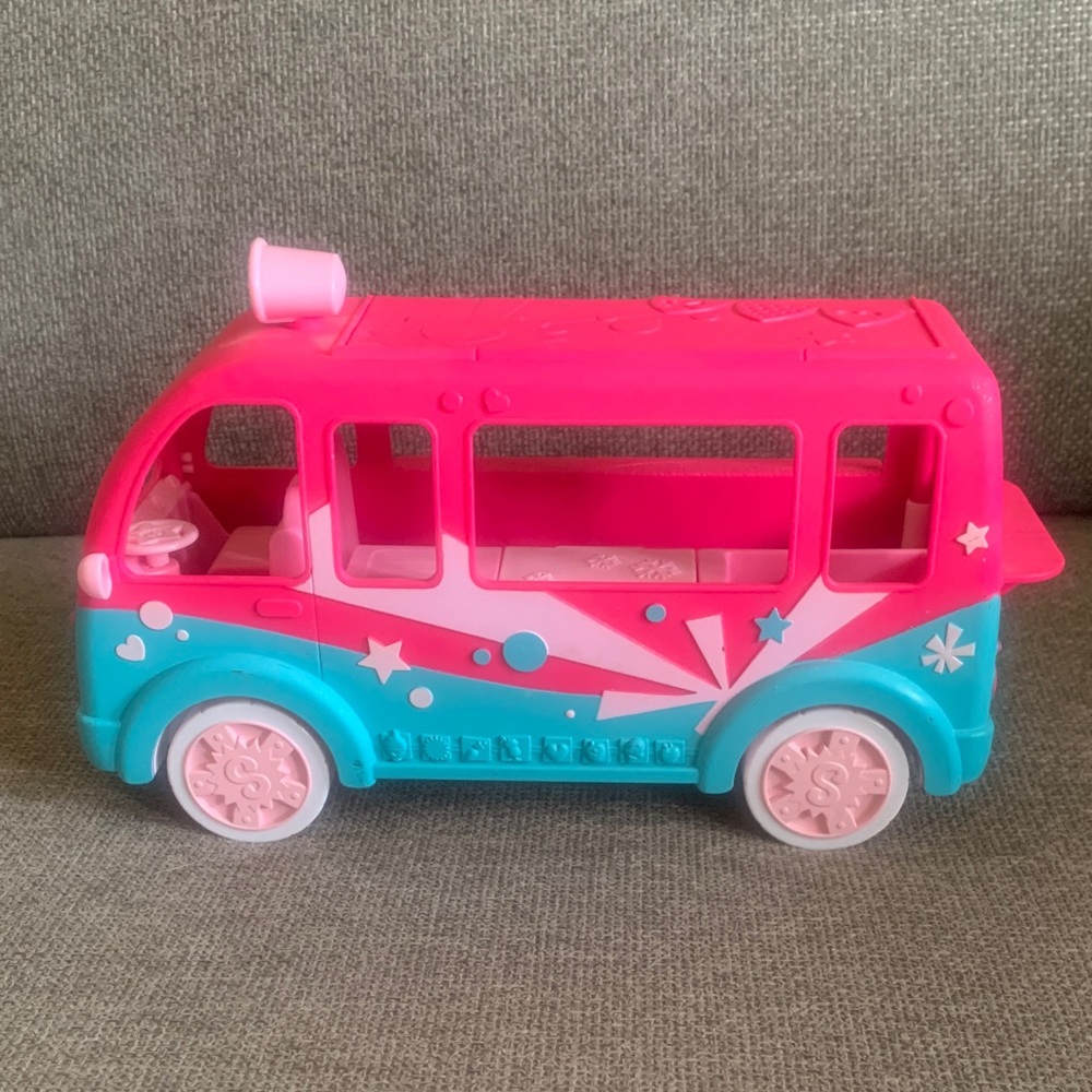 Shopkins Pink & Teal Ice Cream Truck Vehicle Playset with Accessories - Picture 7 of 11